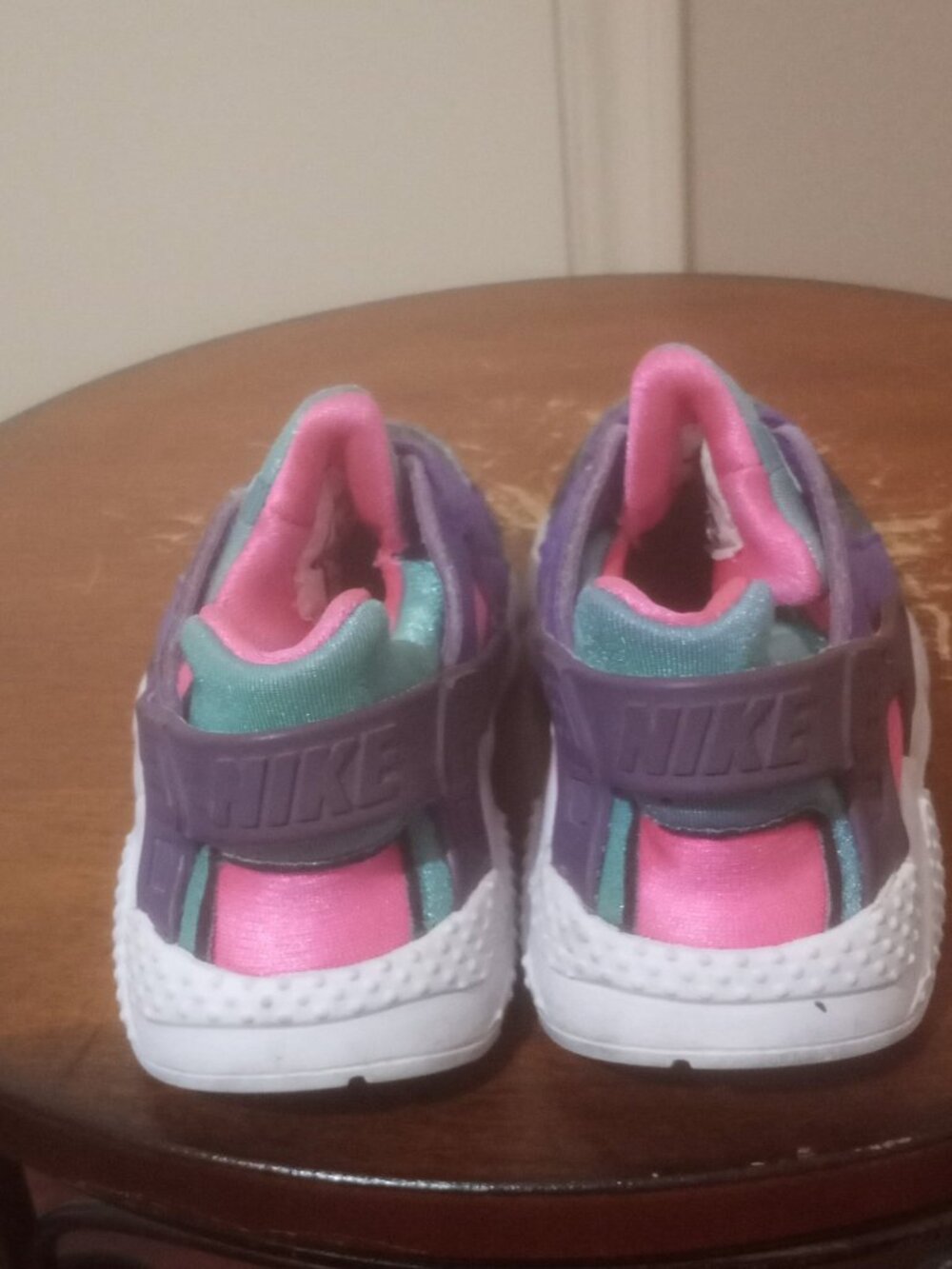 Nike Toddler Huarache Run Ultra Green/Purple Running Sneakers SZ 10C BQ7098-300 - Picture 10 of 13